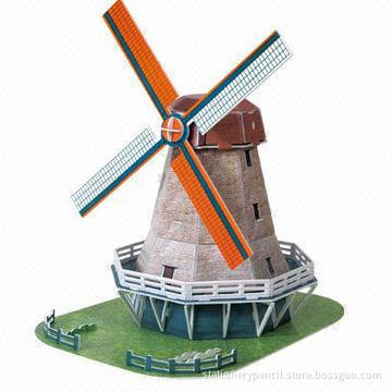 3D Puzzles, Building Model, Made of Paper and Foam